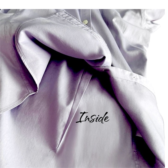 Banana Republic, Women’s Fitted, Button-Down Top. Lavender, Stretch, 8P - Picture 10 of 13